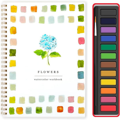 Floral Watercolor Workbook