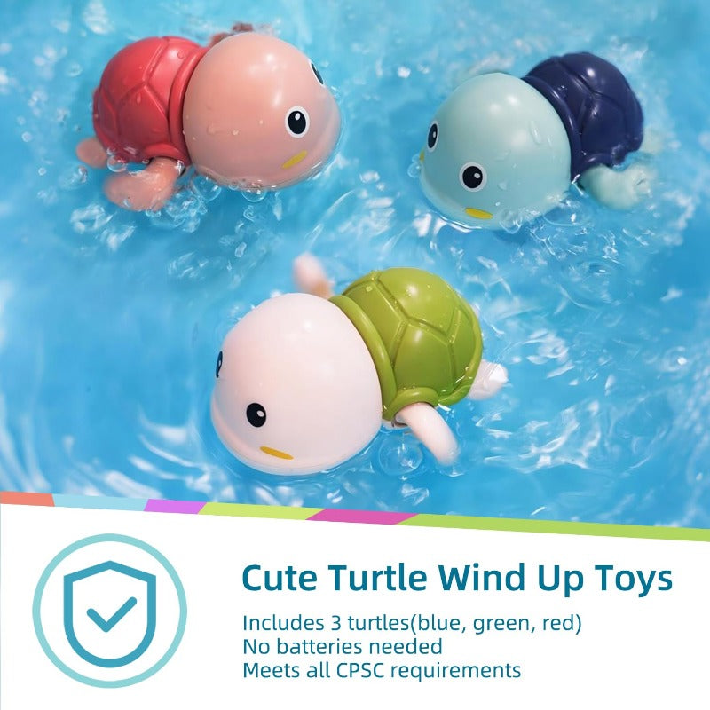 Safe ABS Cute Swimming Wind-Up Toy