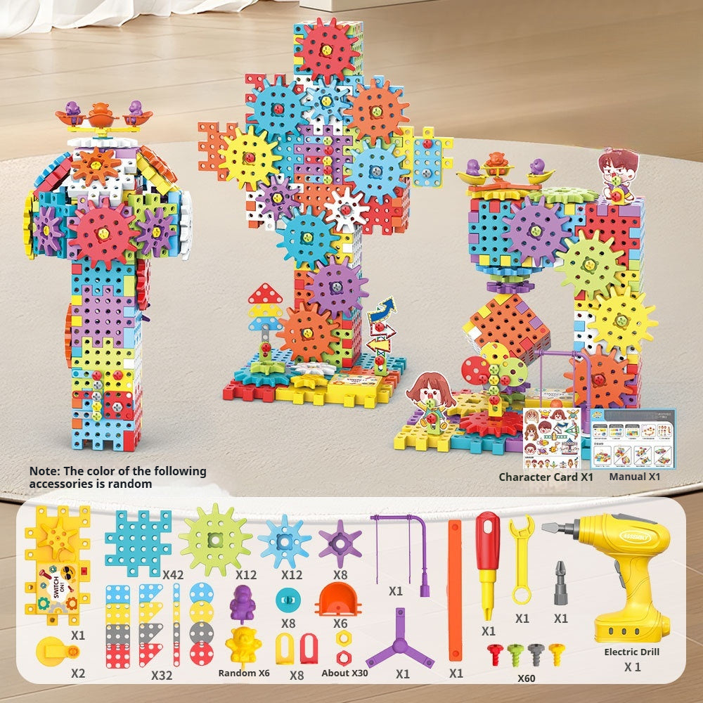 BuildiGear Electric Gear Building Toy Set