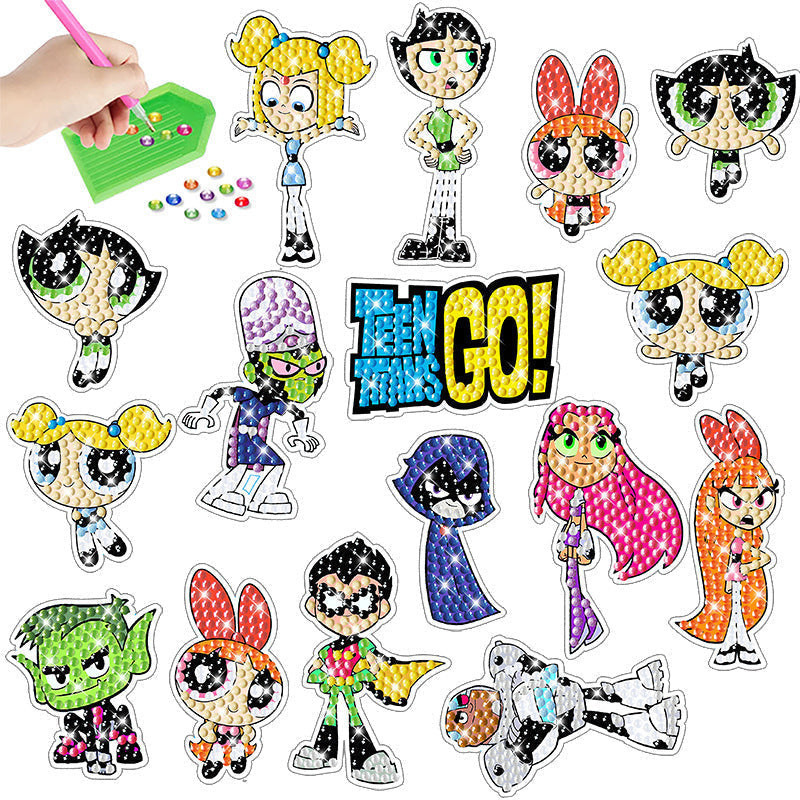 DIY children's free stick cartoon diamond painting