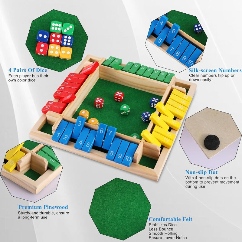 Shut the Box Game Set