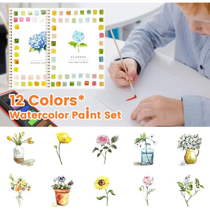 Floral Watercolor Workbook