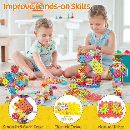 BuildiGear Electric Gear Building Toy Set