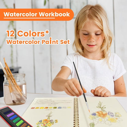 Floral Watercolor Workbook