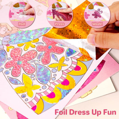 Princess DIY Sticker & Makeup Activity Book – Creative Fun for Kids